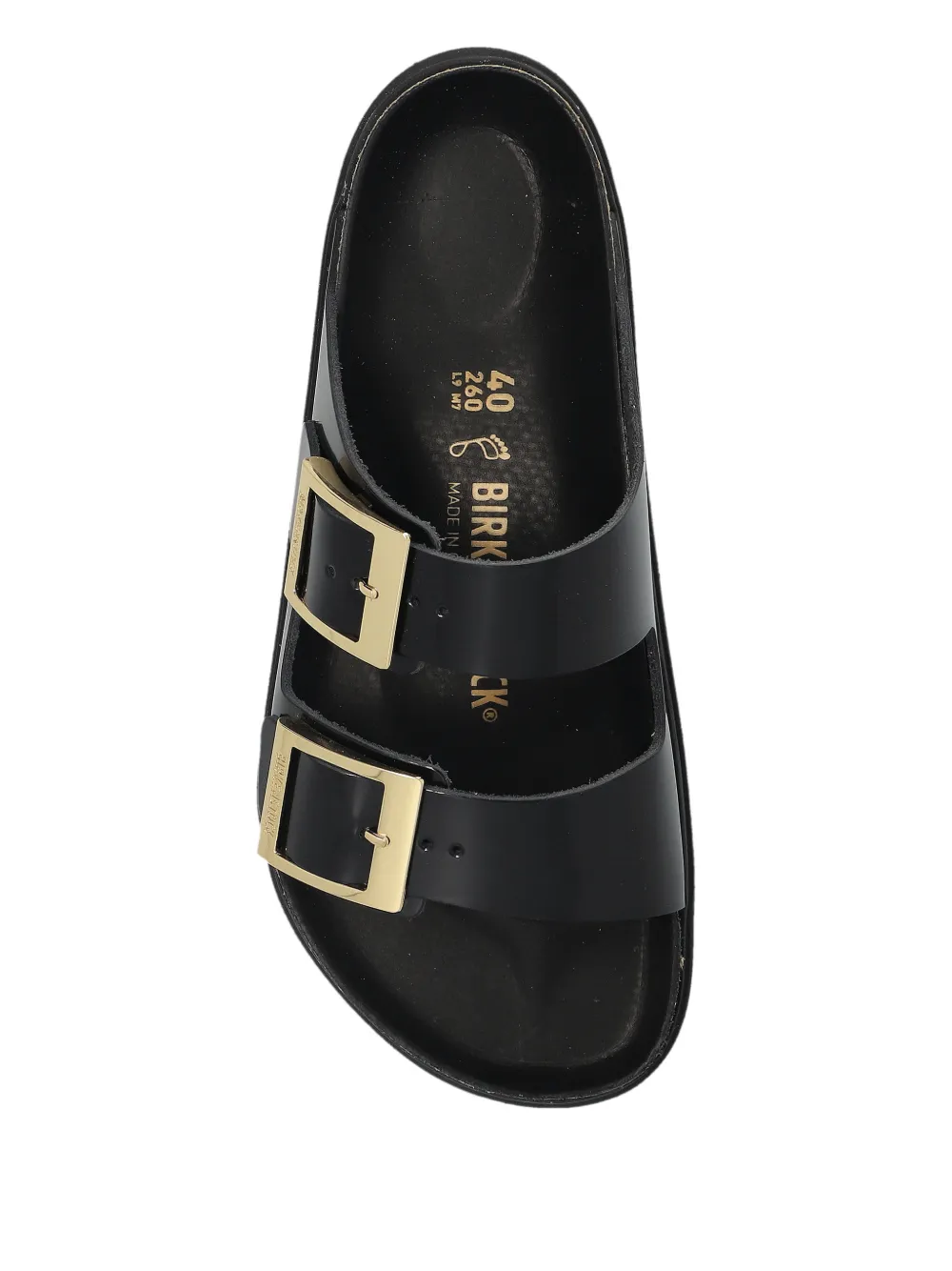 Birkenstock Arizona sandalen met gespsluiting Zwart