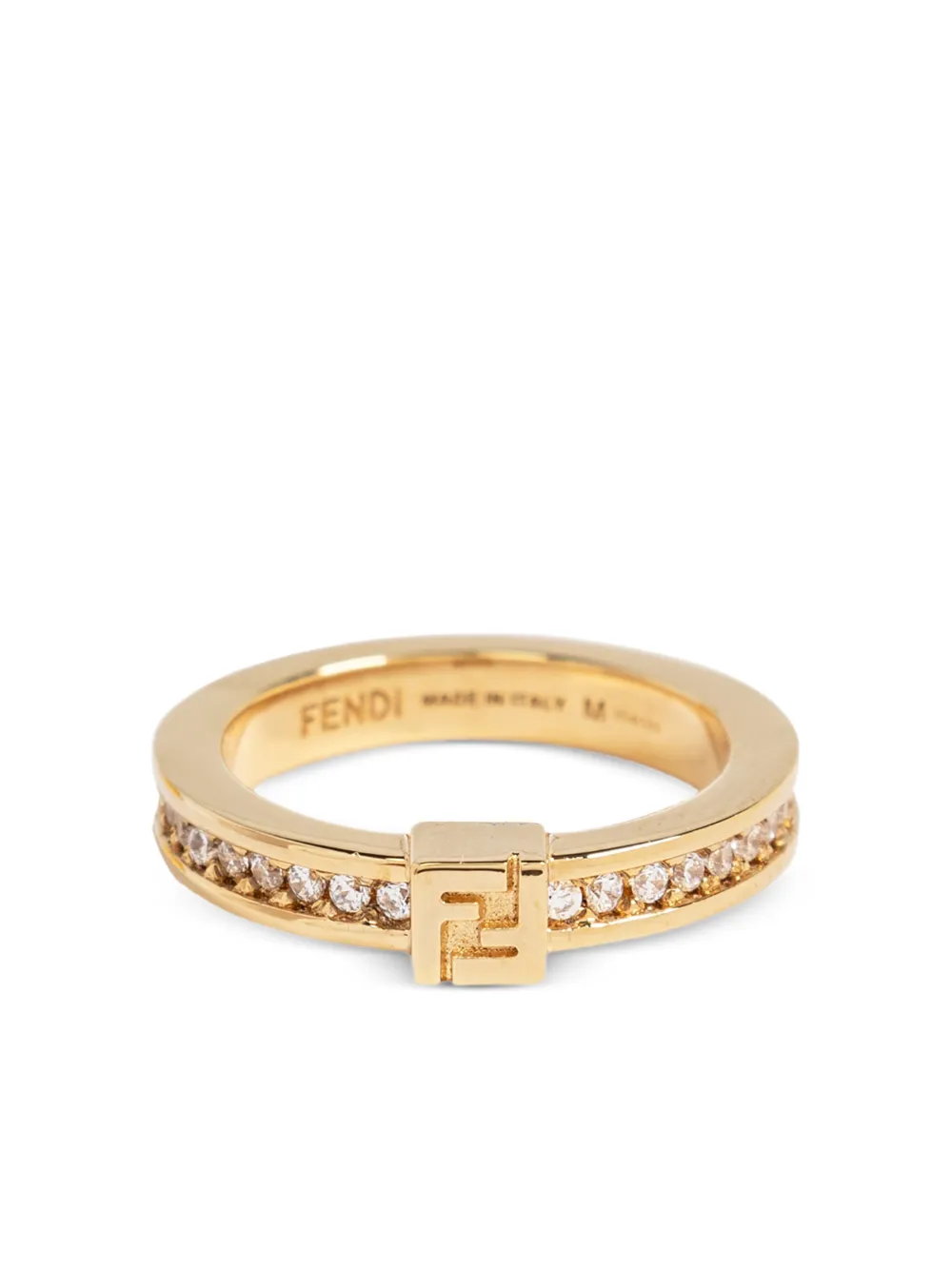 FENDI Anello Forever con cristalli - Oro