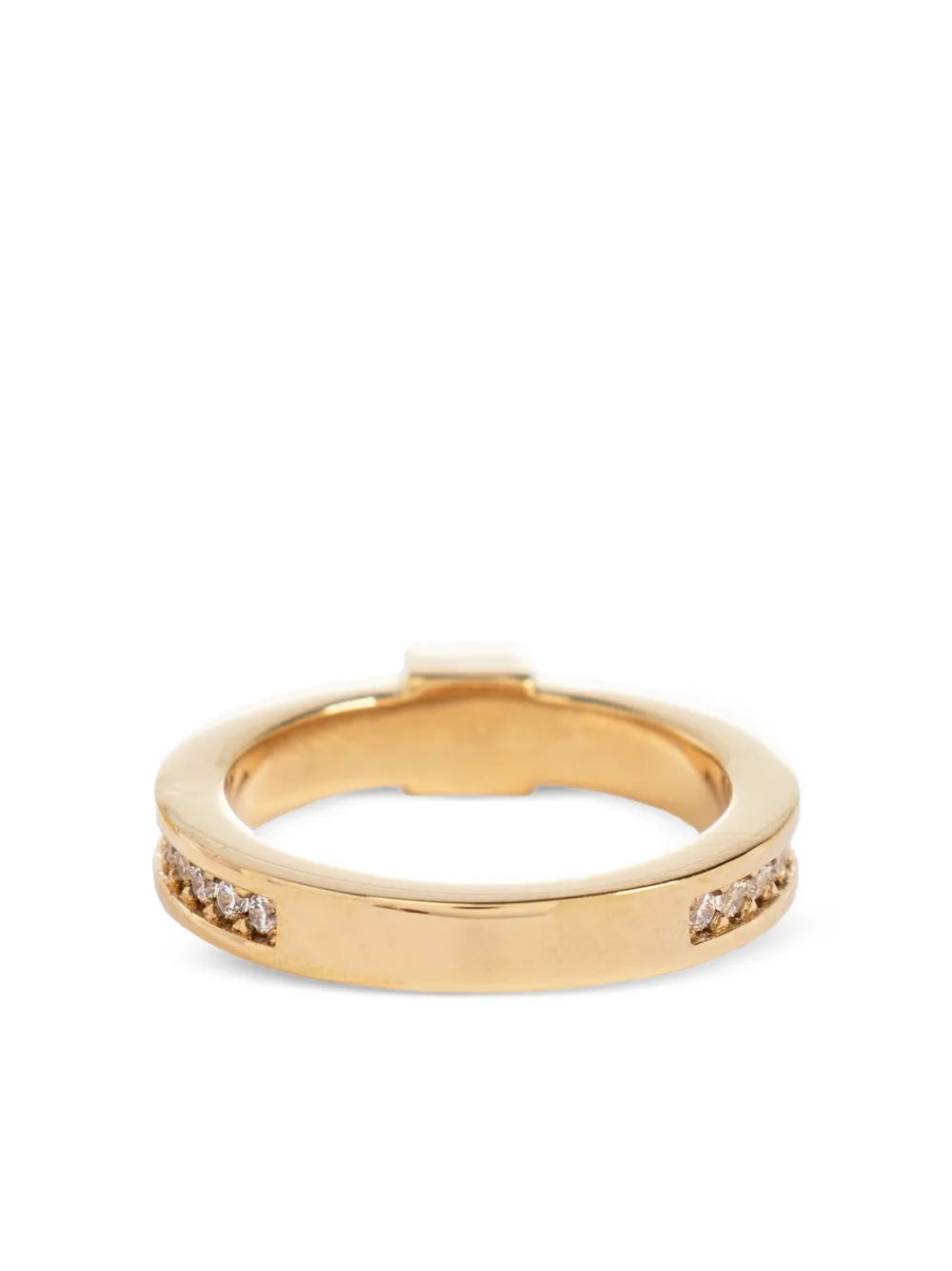  Fendi Forever Crystal-embellishment Ring - Gold 