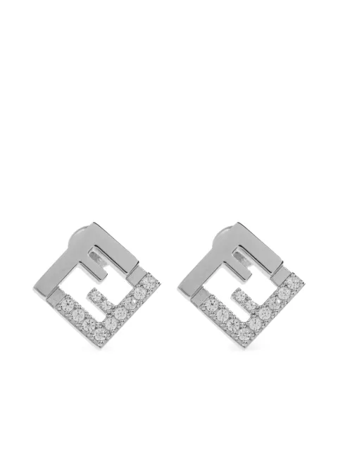 FENDI Forever crystal-embellishment earrings