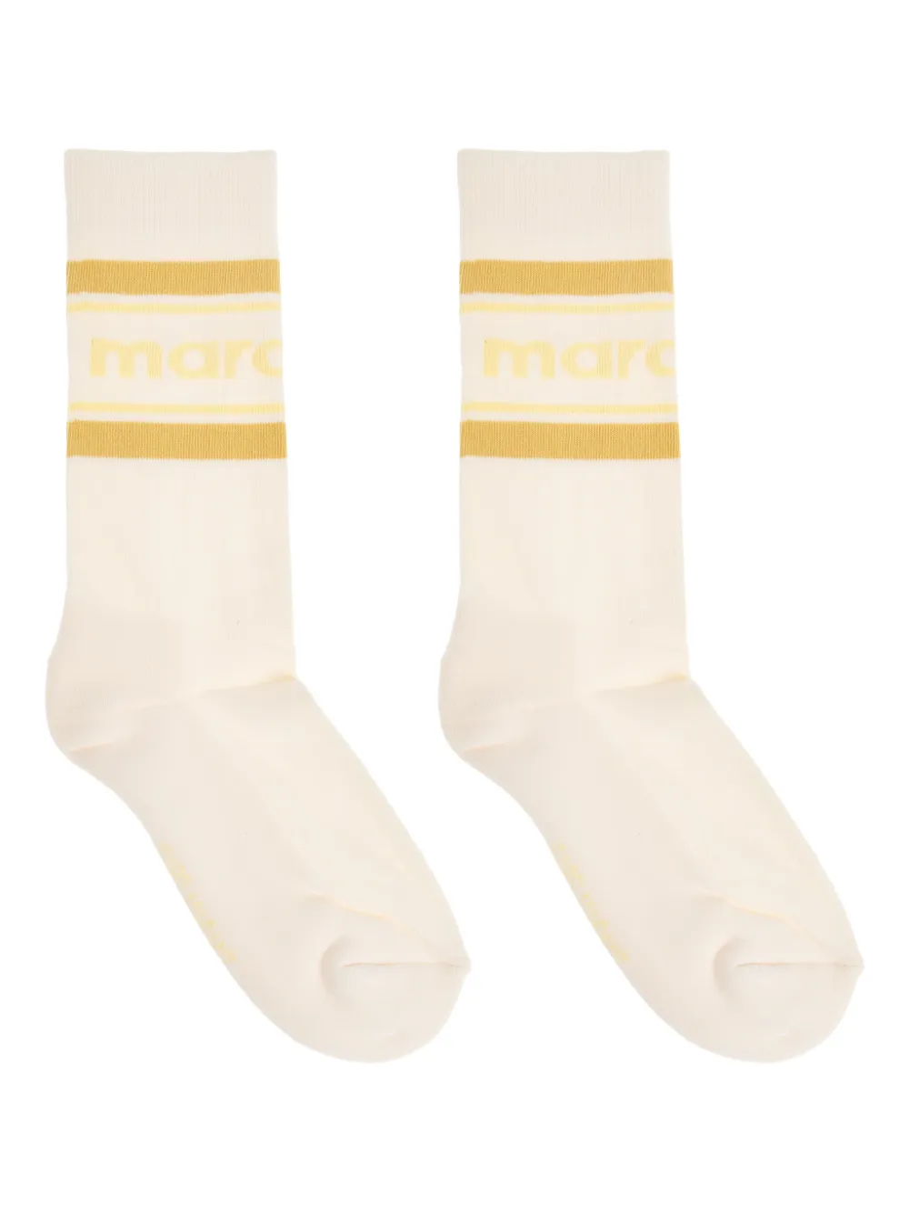 ISABEL MARANT Dona logo-detail socks - Toni neutri