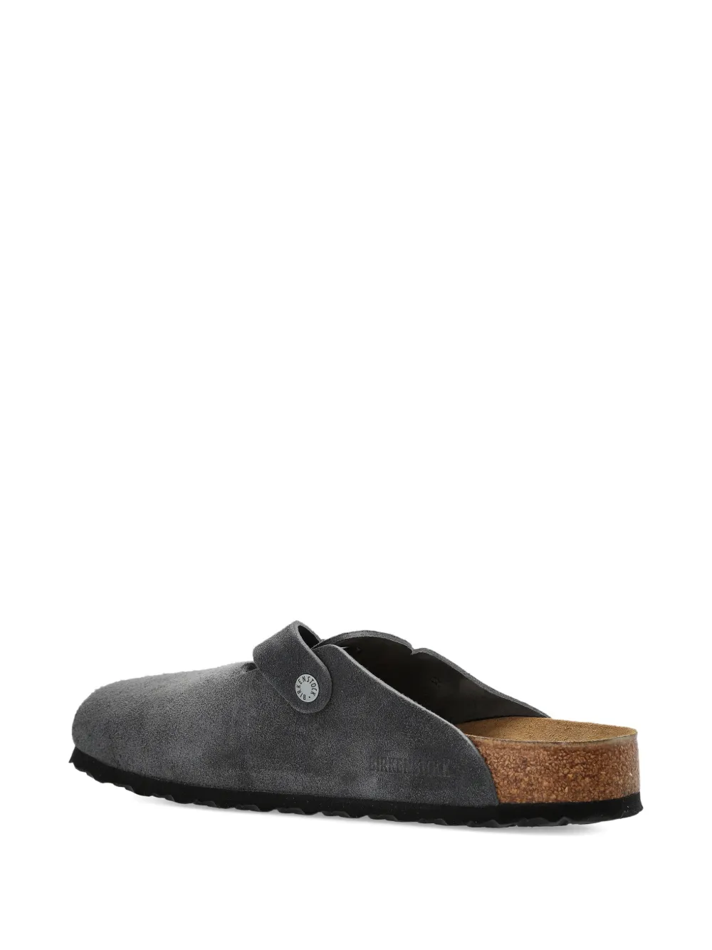 Birkenstock Boston suède sandalen Grijs