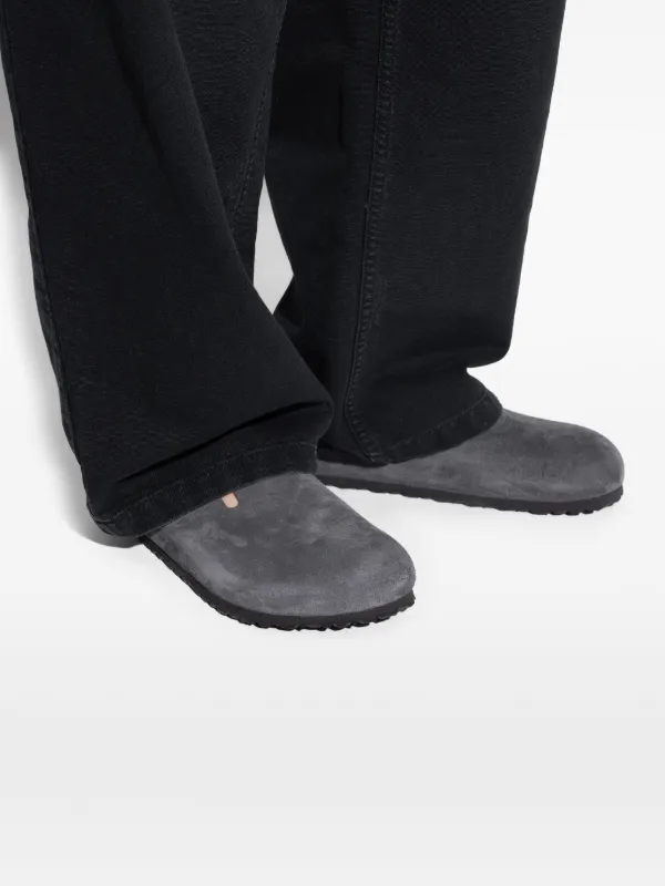 Birkenstock Boston スエード クロッグサンダル | グレー | FARFETCH JP