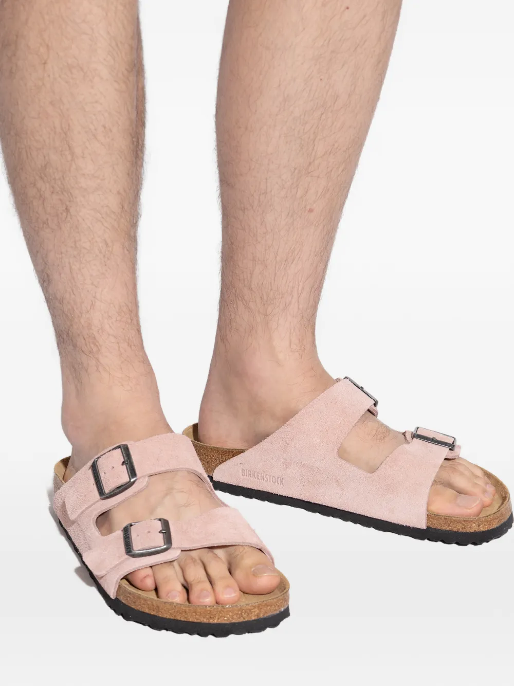 Birkenstock Arizona sandalen met gesp Roze