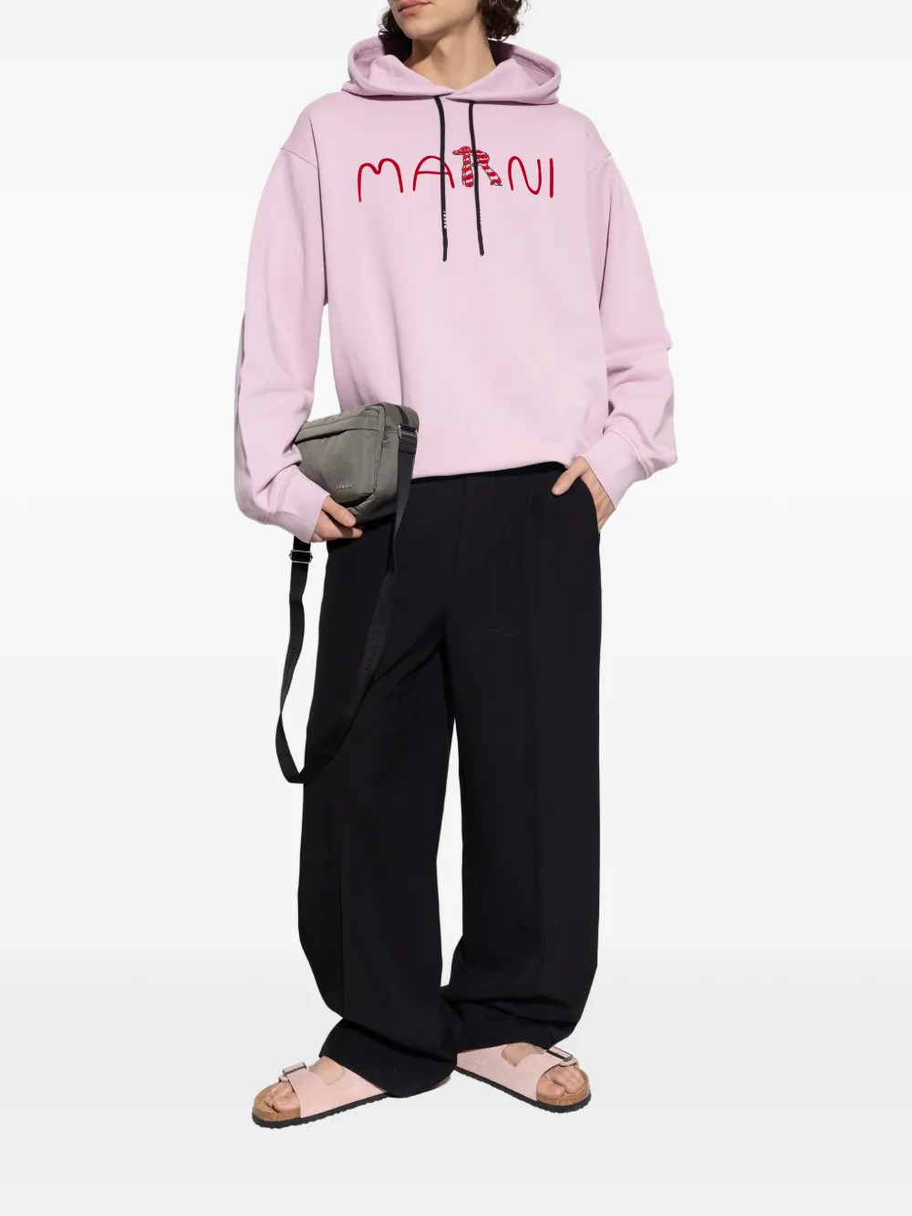 Birkenstock Arizona sandalen met gesp Roze