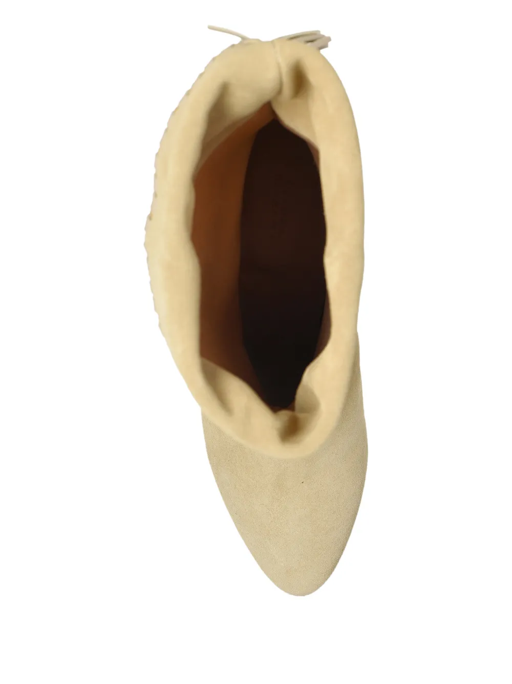 ISABEL MARANT Dalby braided-detail pointed-toe boots Beige