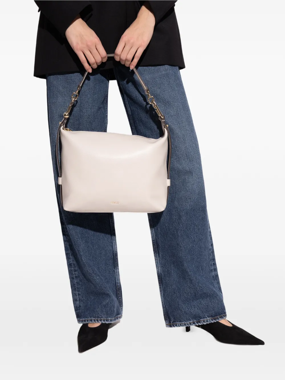 Furla Tonie medium schoudertas Beige