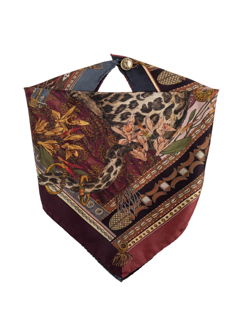 ETRO button-embellishment scarves - Marrone
