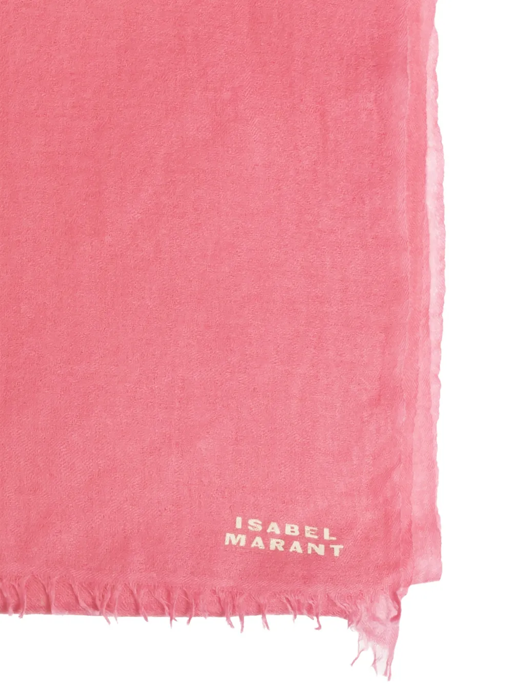 ISABEL MARANT Alette frayed scarf - Roze