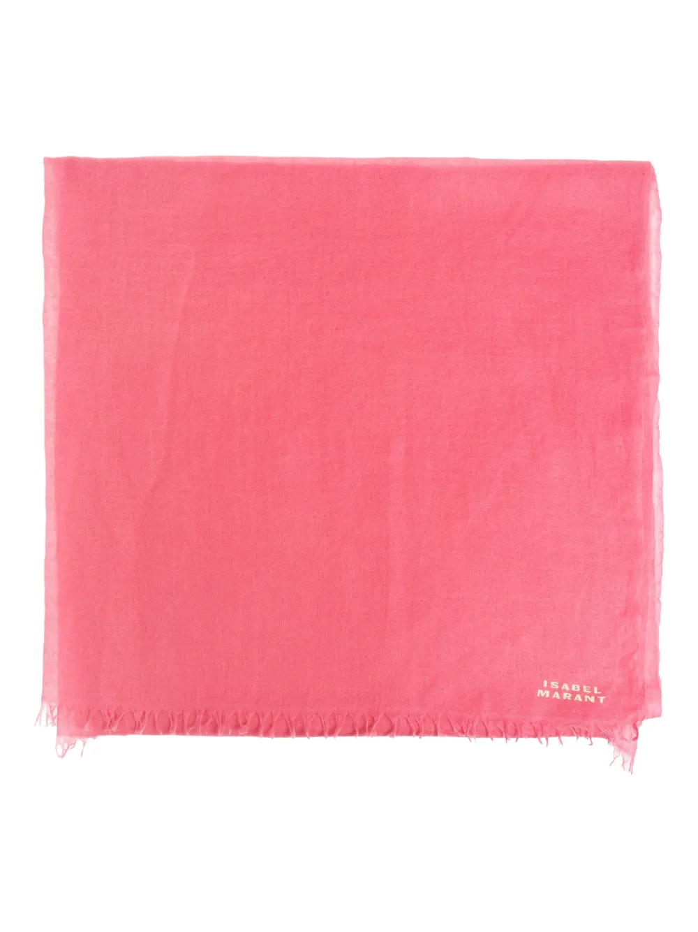 ISABEL MARANT Alette frayed scarf - Rosa