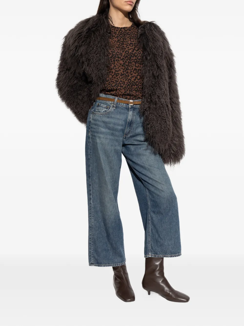 Rag & bone Andi cropped jeans - Blauw