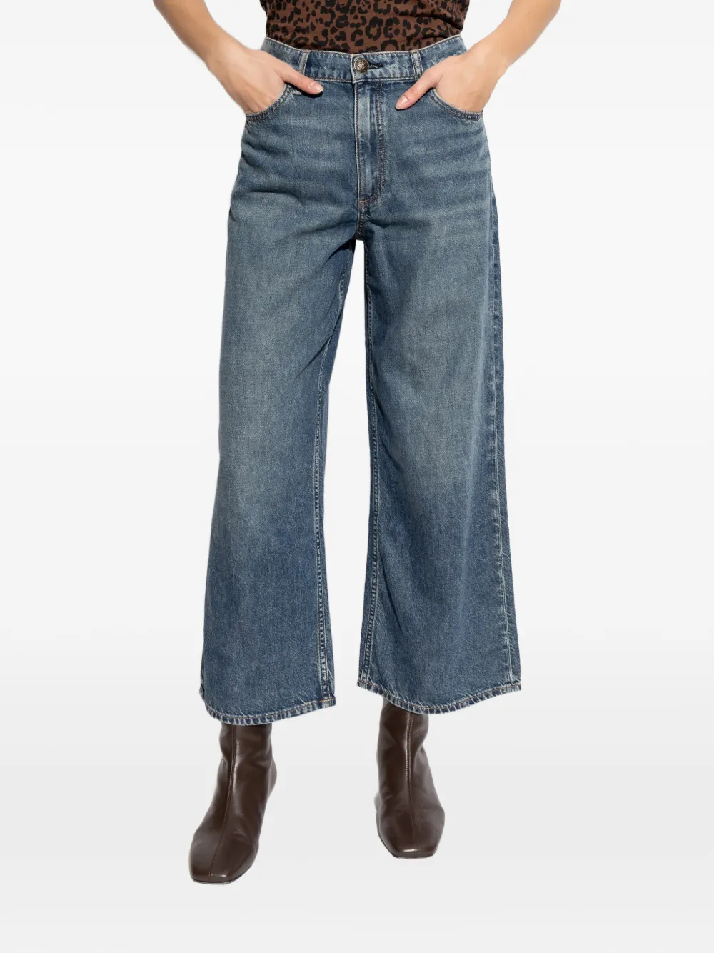  Rag & Bone Andi Cropped Jeans - Blue 