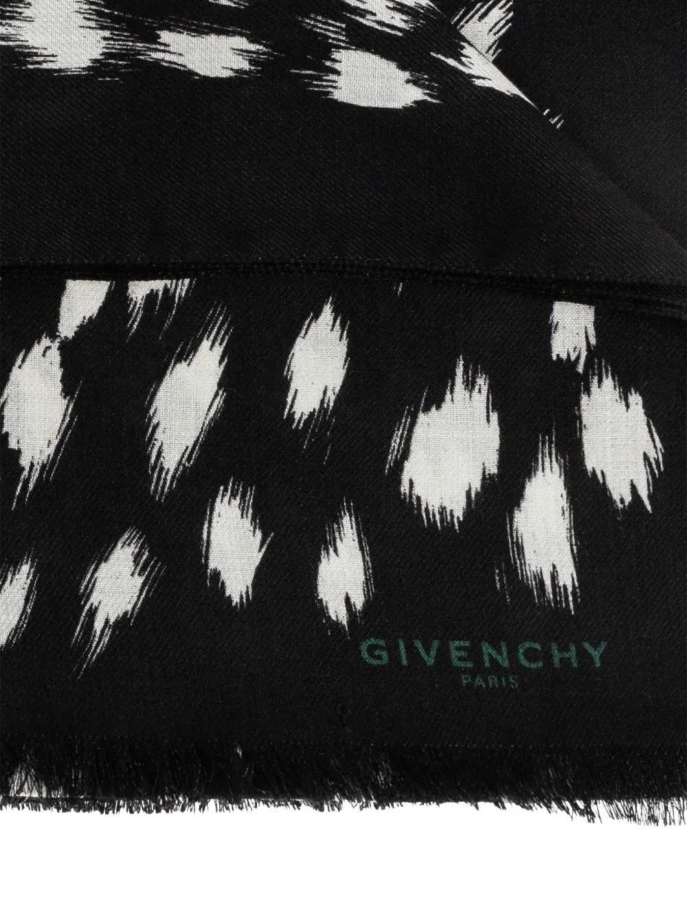 Givenchy Sjaal met abstract patroon Zwart