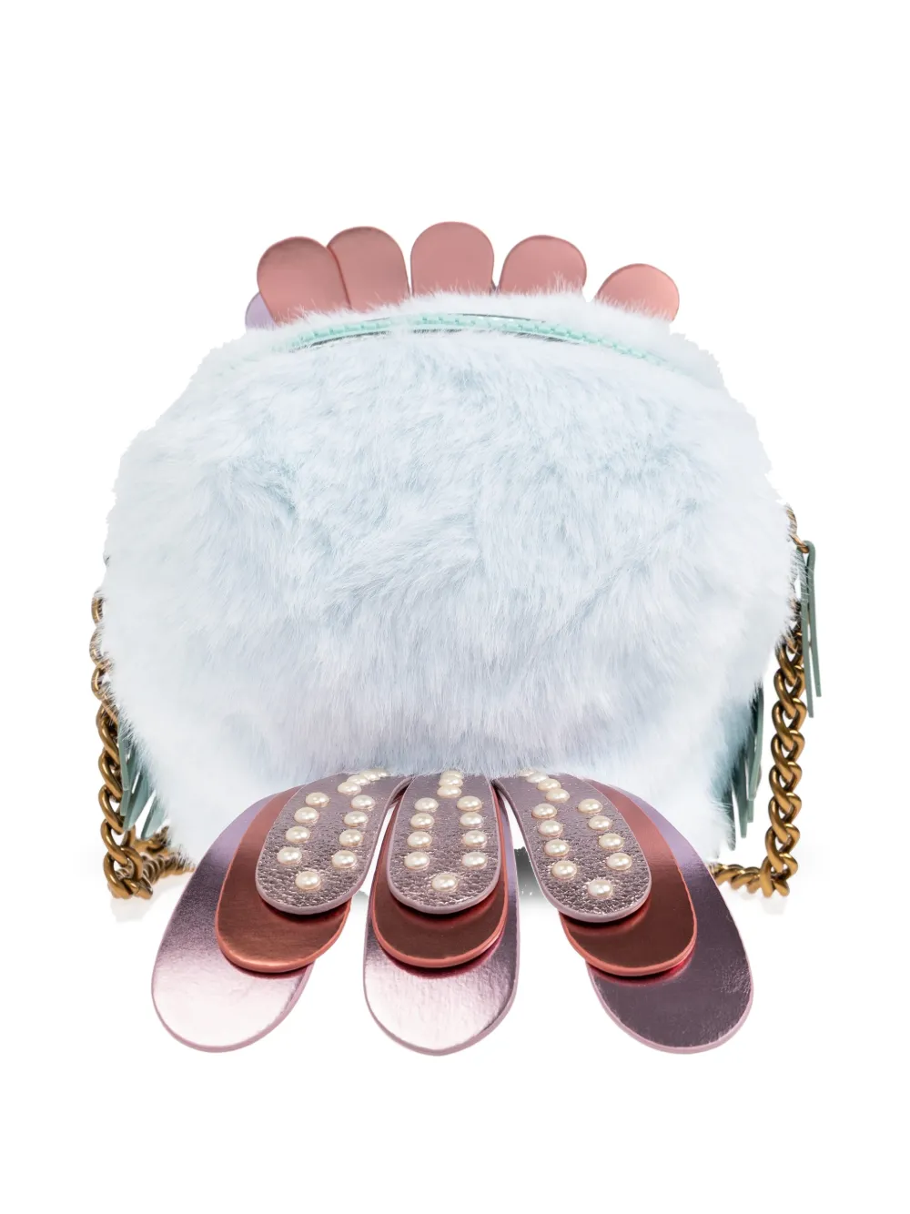  Kurt Geiger London Pom Pom Eagle Mini Bag - White 