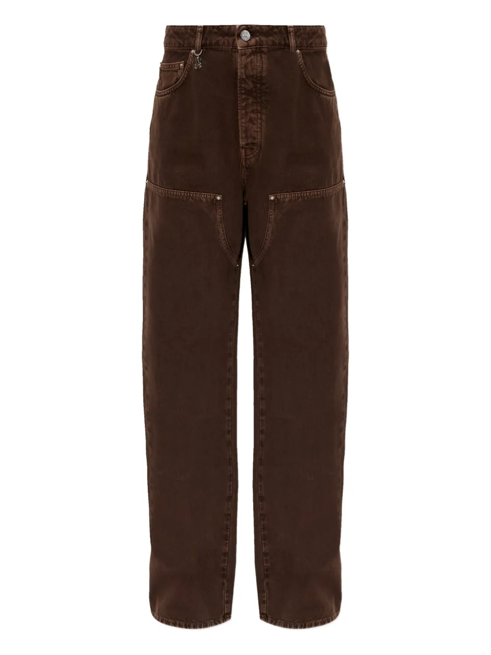 AMIRI logo-charm jeans - Marrone