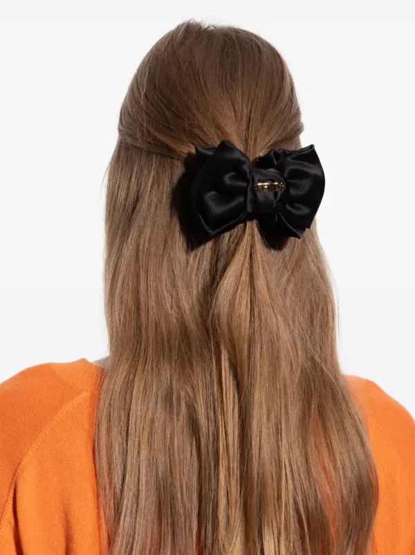FENDI bow-embellishment Hair Clip | Black | FARFETCH display picture 3