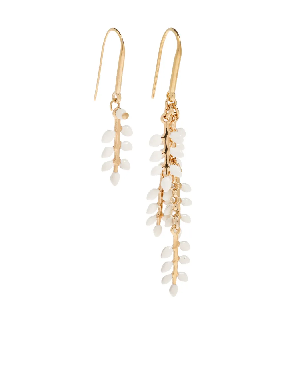 ISABEL MARANT leaf drop earrings - Oro
