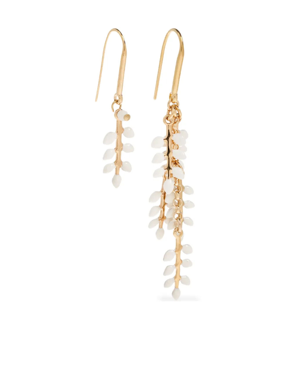 ISABEL MARANT leaf drop earrings - Oro