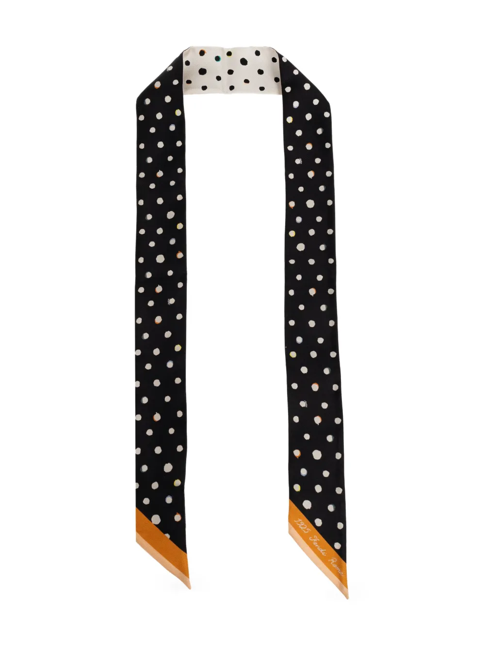 FENDI Schal mit Polka Dots - Schwarz