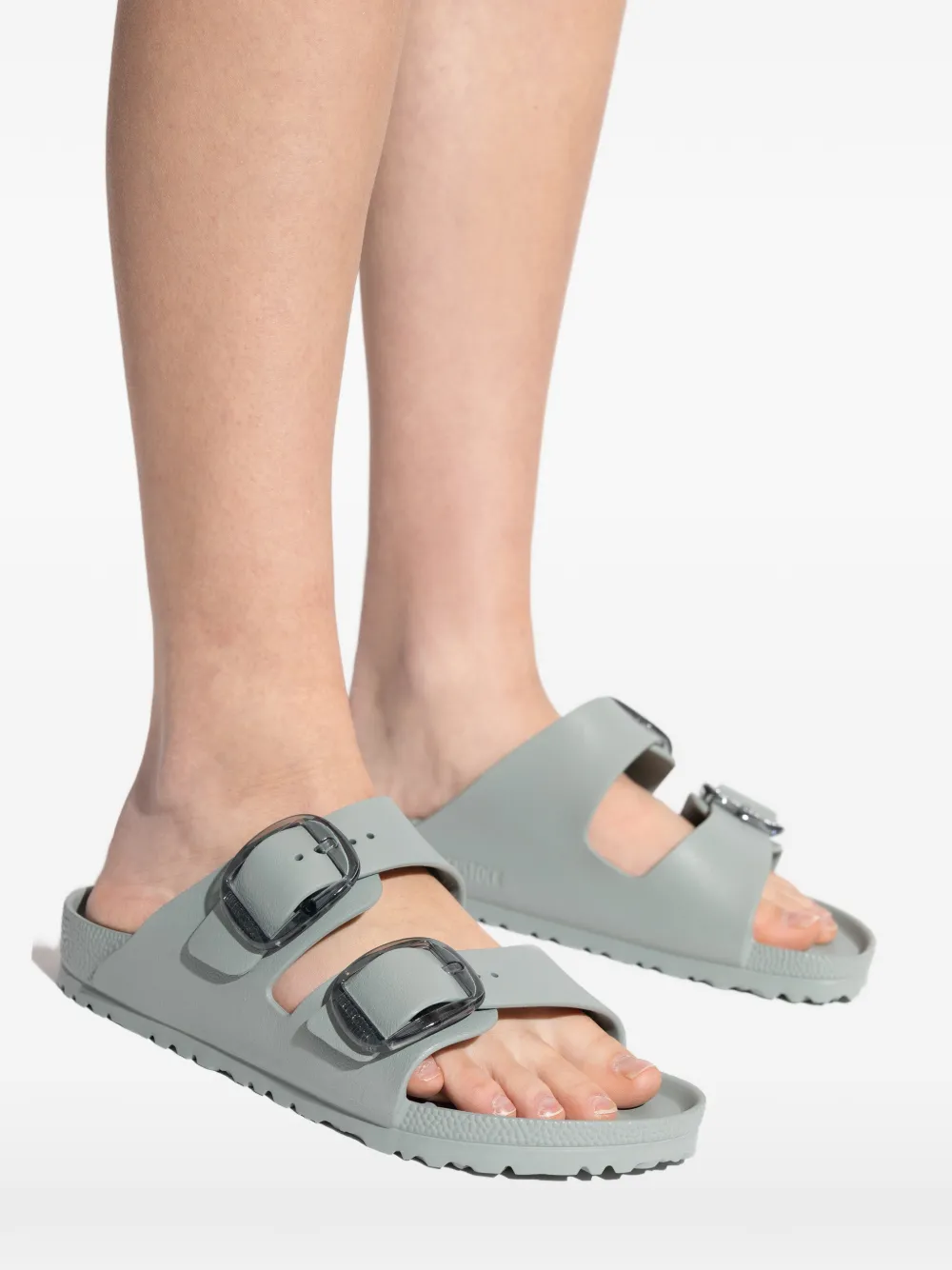Birkenstock Arizona sandalen met gesp Grijs