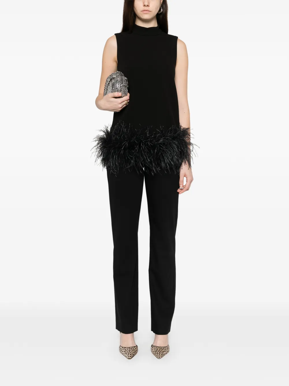 Max Mara feather-trim top | Blouses | Image 2