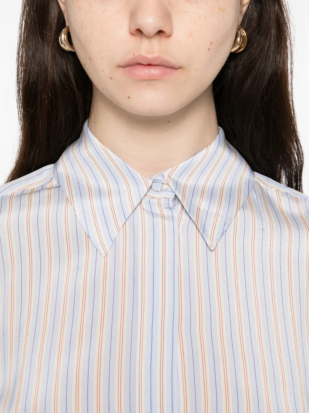 Max Mara Gestreept blouse Blauw