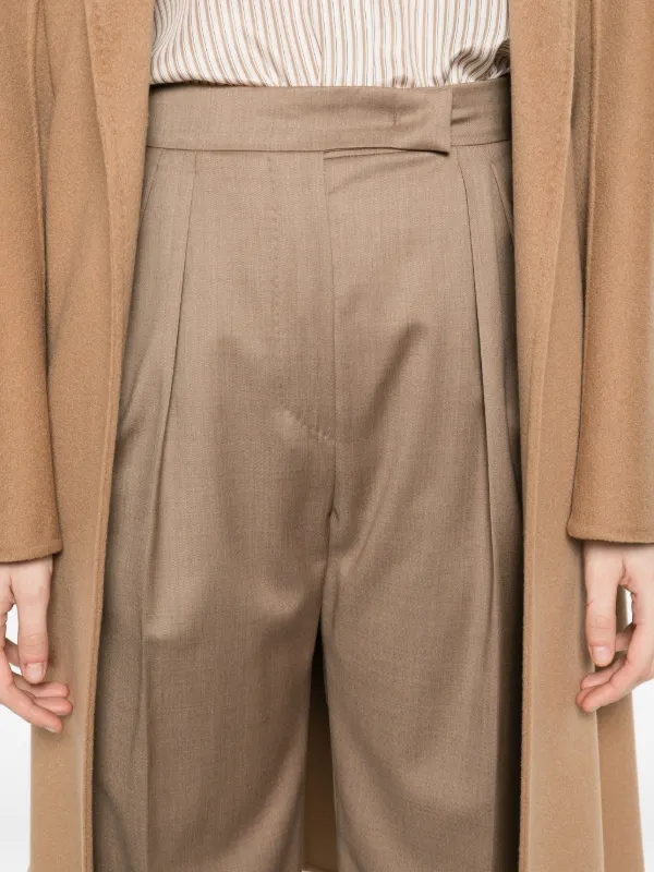 Max Mara Zimino Trousers | Neutrals | FARFETCH RO