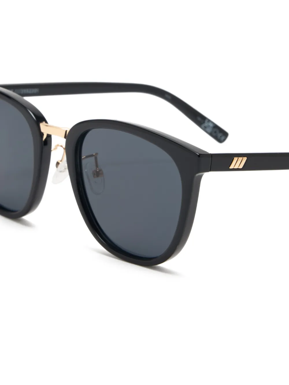 Le Specs Eclipse round-frame sunglasses - Zwart