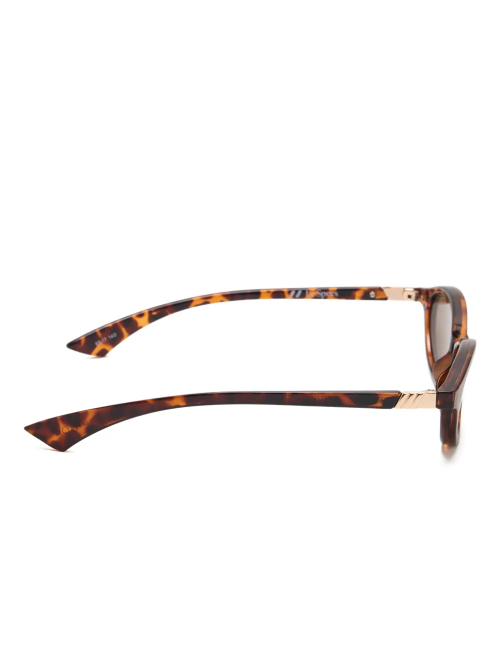 Le Specs Duskfall geometric-frame sunglasses - Bruin