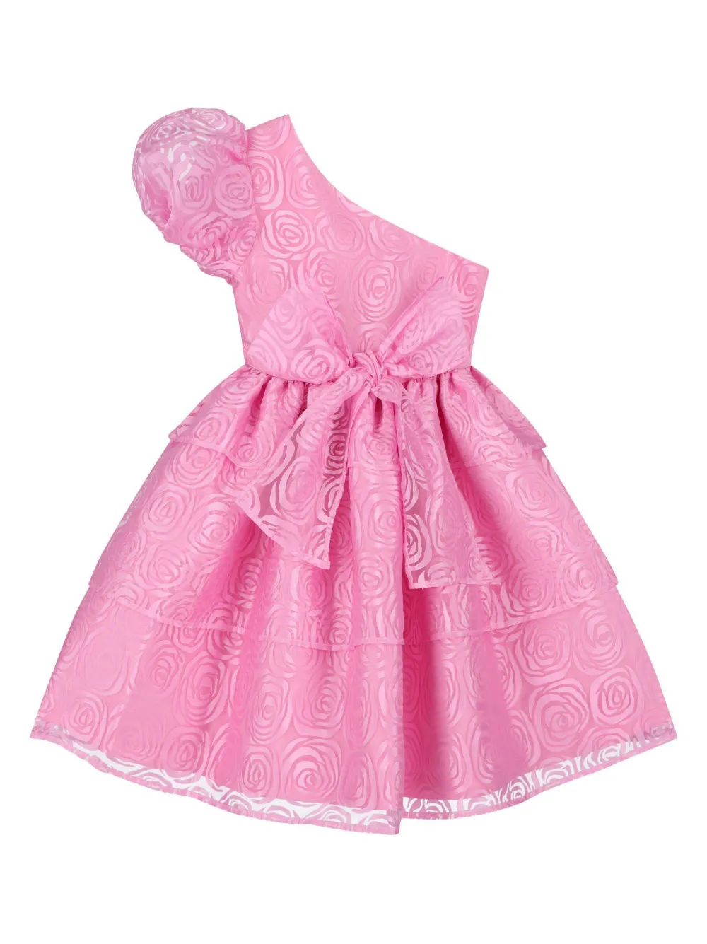 MAMA LUMA KIDS Organza jurk met bloemen Roze