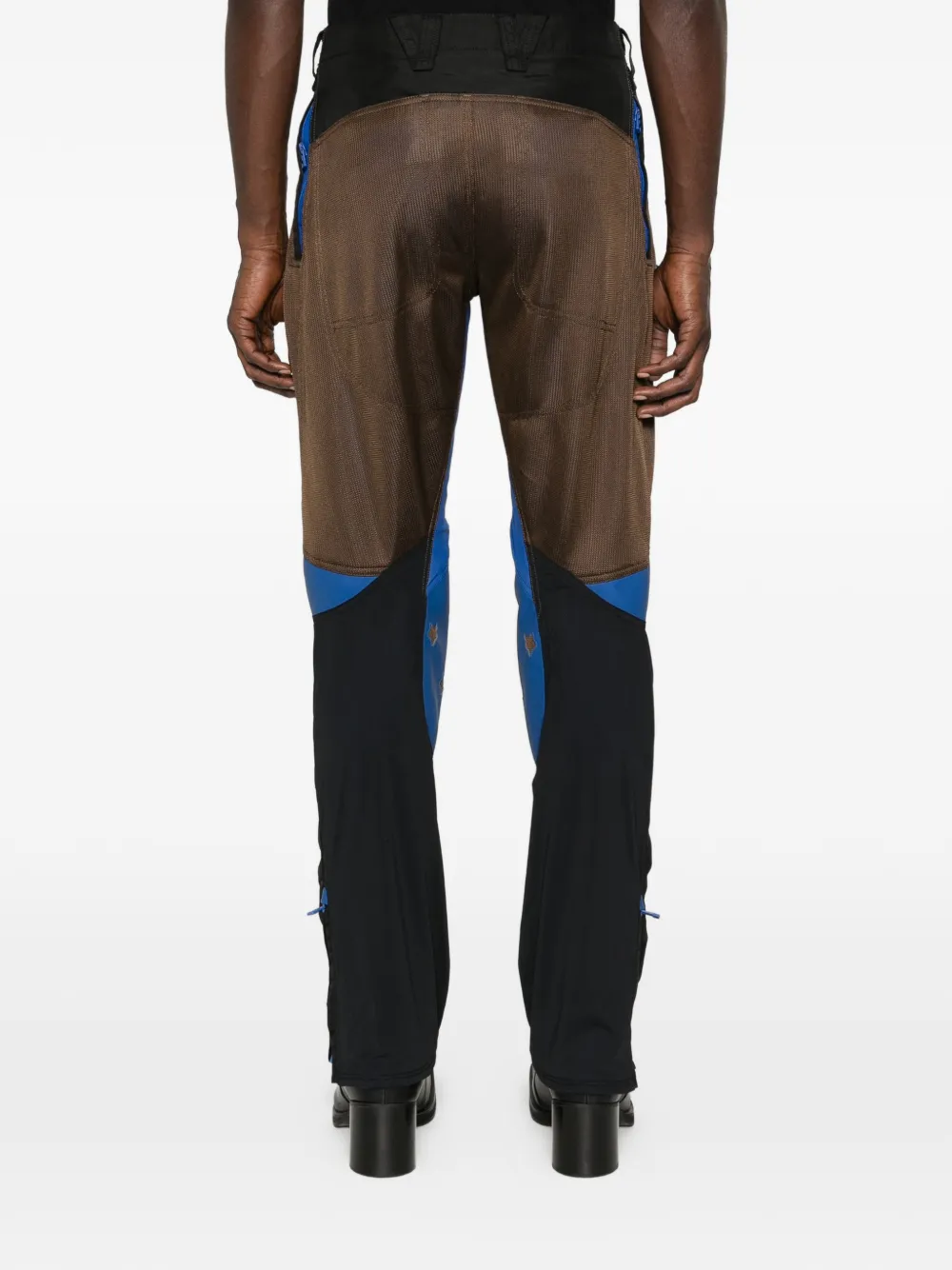 Kiko Kostadinov x Fox Lab broek met vossenpatroon en rits Zwart