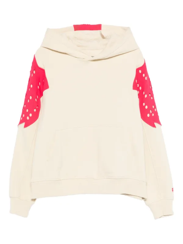Kiko Kostadinov x Fox Lab Perforated Fox Fleece Hoodie | Neutrals