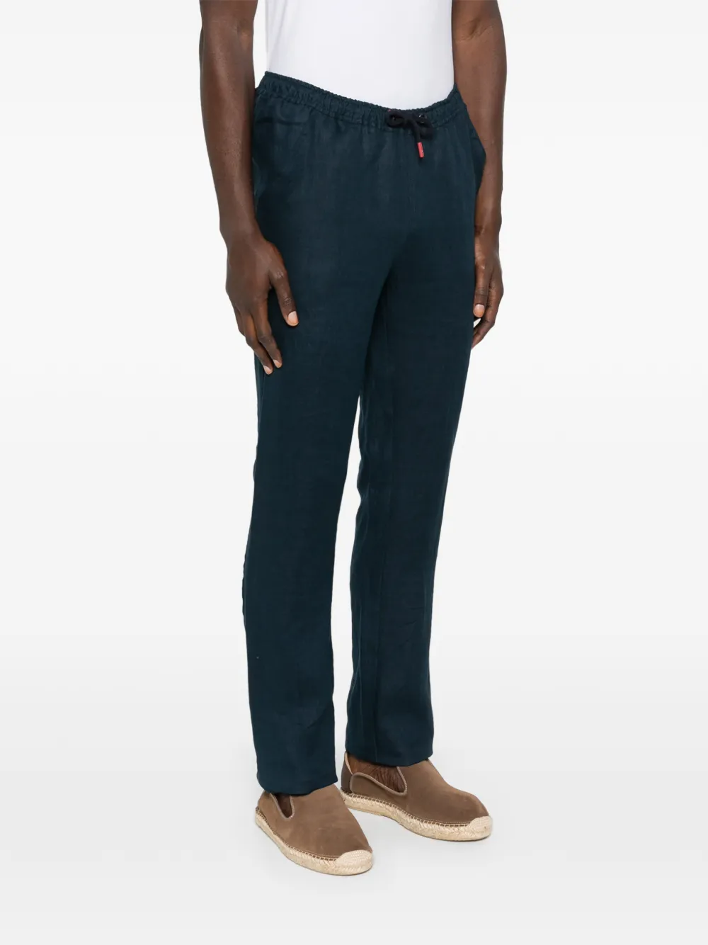  Kiton Drawstring-waist Trousers - Blue 