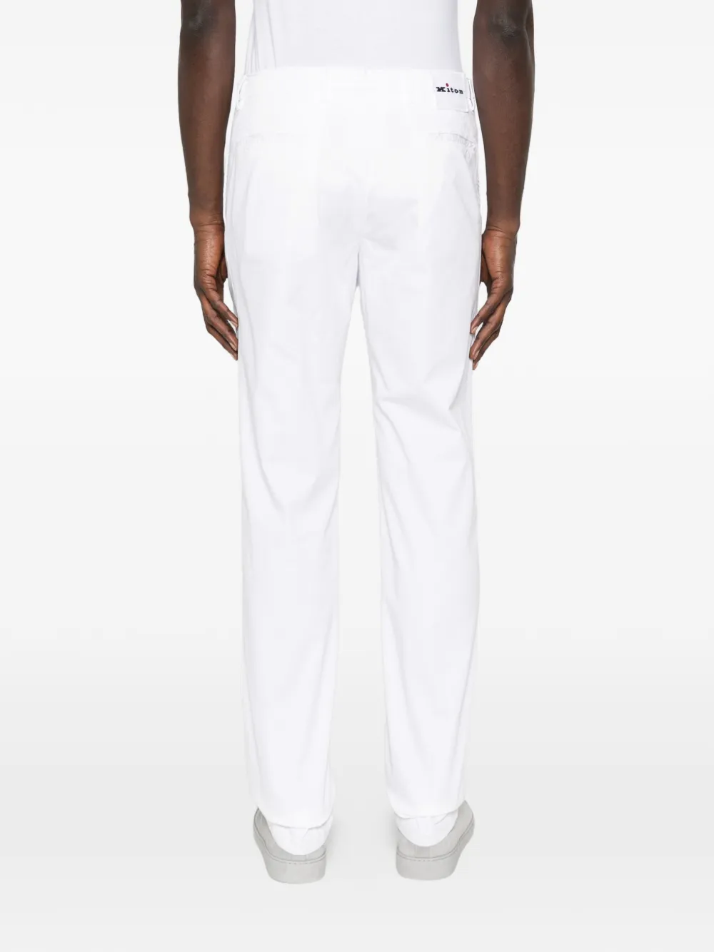 Kiton Broek met knopen Wit