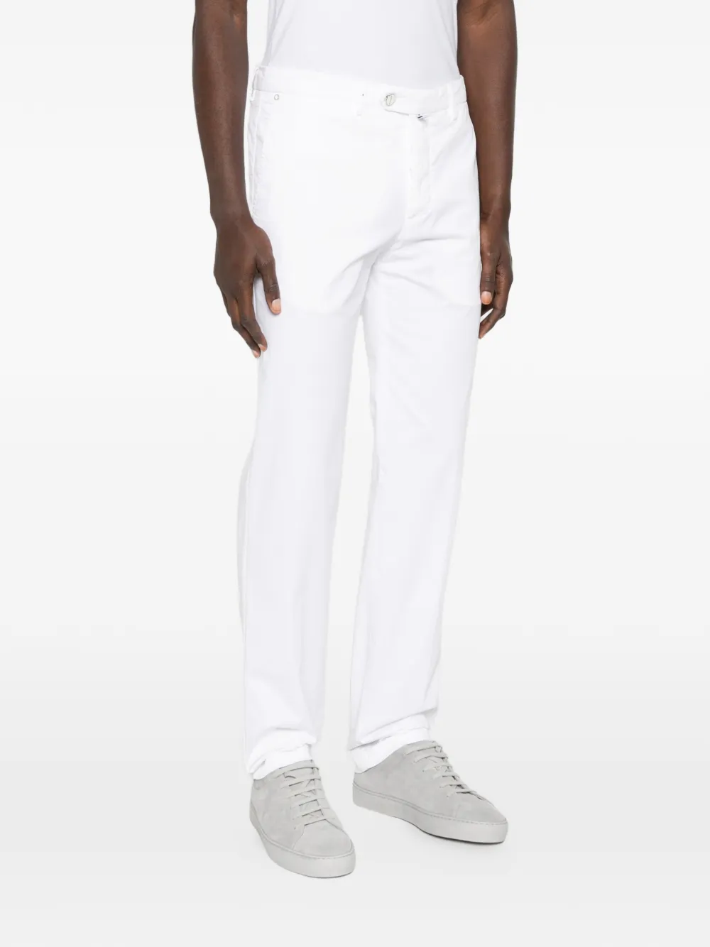  Kiton Buttoned Trousers - White 