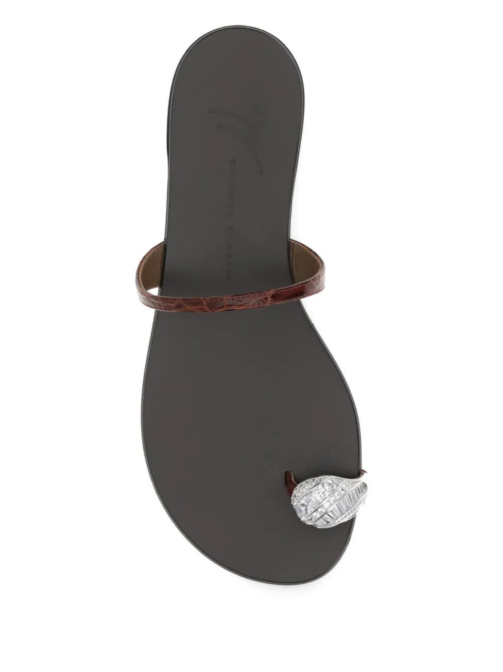 Giuseppe Zanotti Pia Morpheus sandalen met ronde neus Bruin