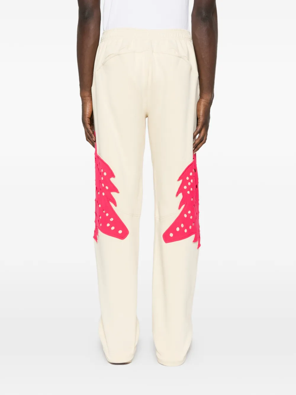 Kiko Kostadinov x Fox Lab Perforated Fox Fleece Joggers | Neutrals