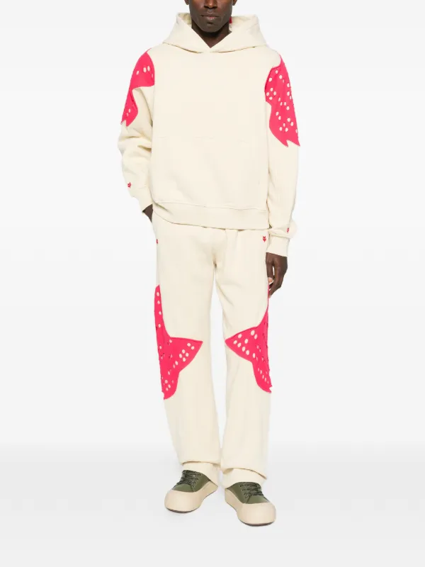 Kiko Kostadinov x Fox Lab Perforated Fox Fleece Joggers | Neutrals