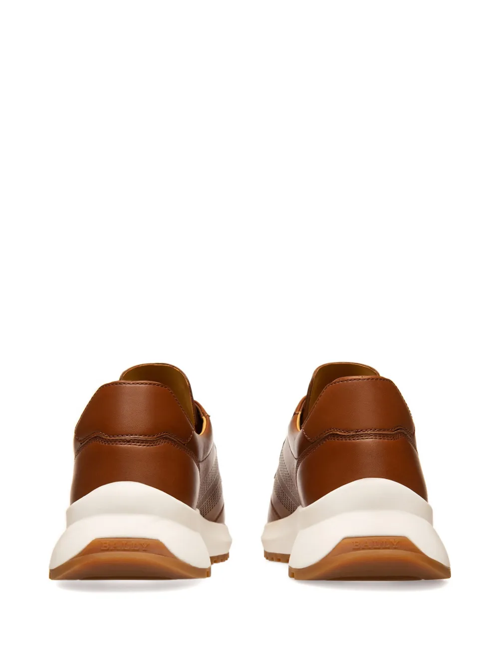 Bally Davor geperforeerde leren sneakers Bruin