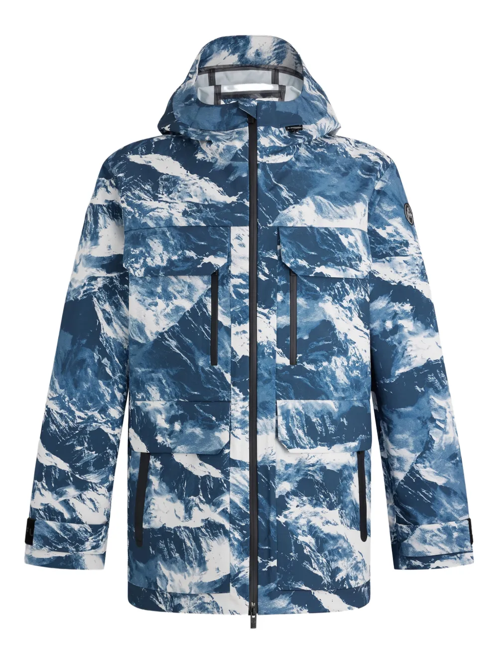 Fusalp Bromonz hooded pockets ski jacket | Blue | Image 1