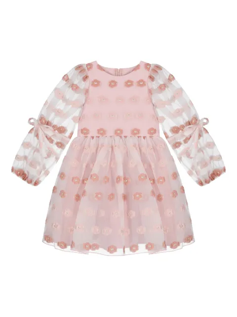 MAMA LUMA KIDS vestido floral en jacquard