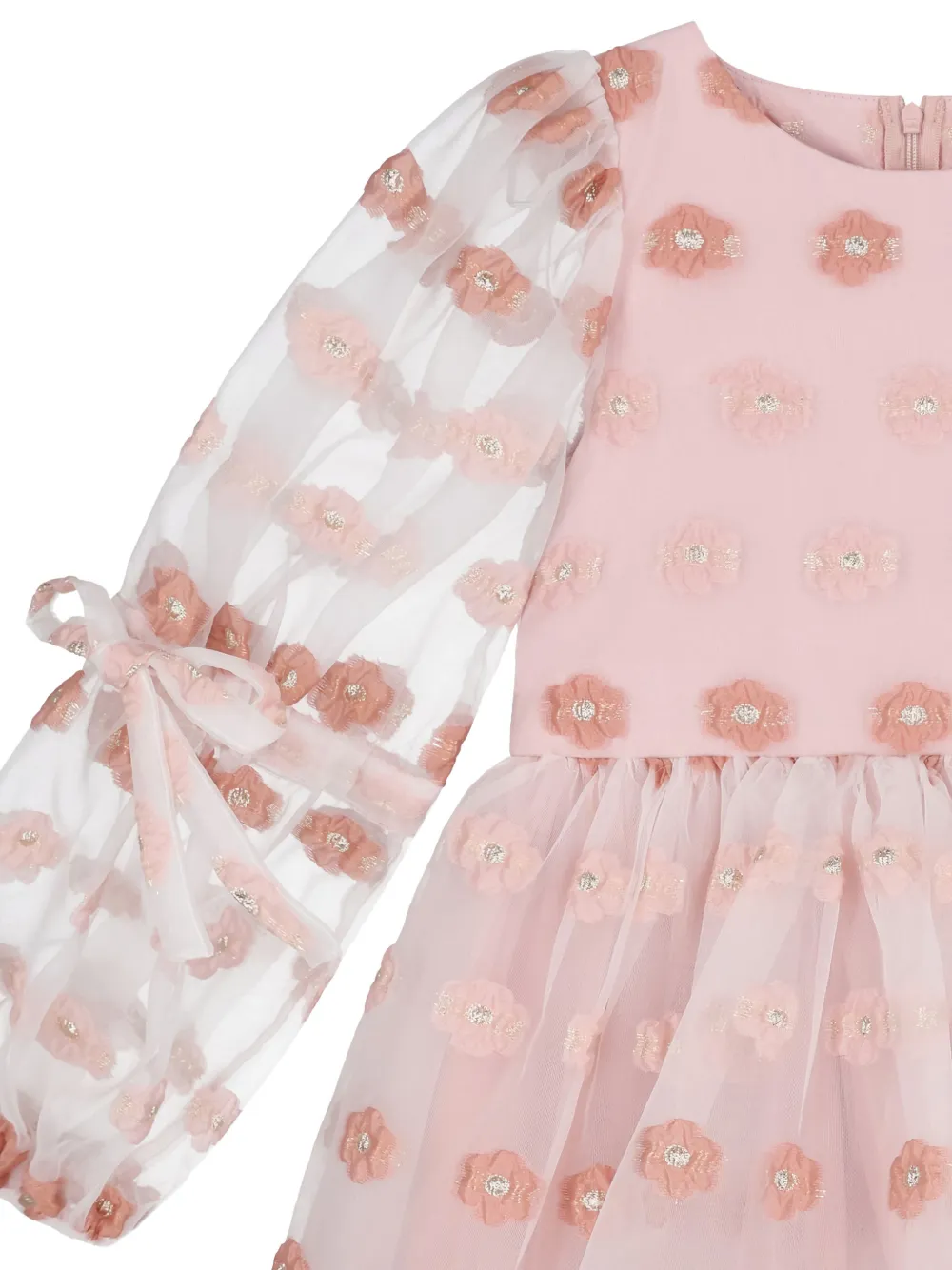 MAMA LUMA KIDS Jurk met bloemen jacquard Roze