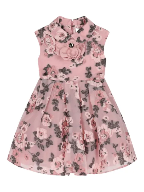 MAMA LUMA KIDS floral brocade dress