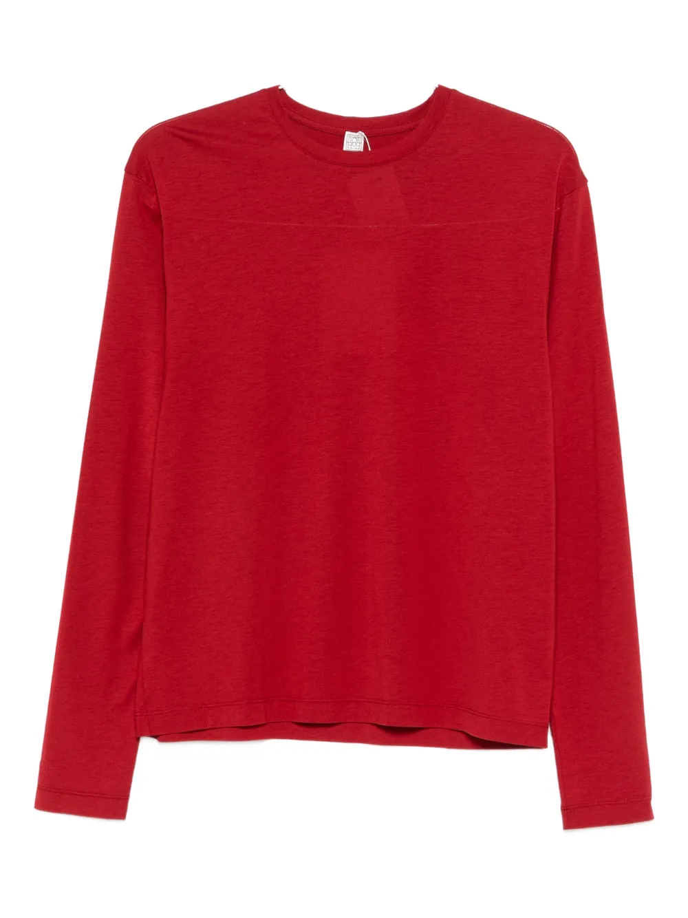 TOTEME crew-neck long-sleeved T-shirt - Rot