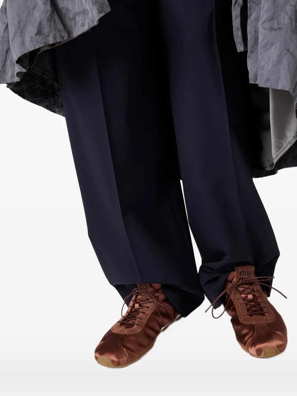 Miu Wollen broek Blauw
