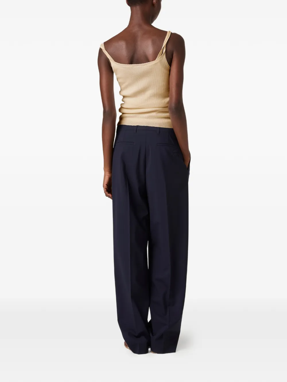 Miu Wollen broek Blauw