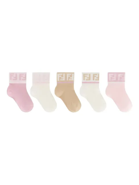 Fendi Kids logo-band socks