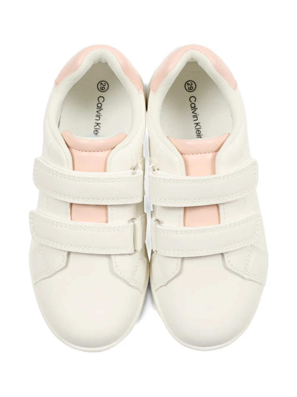 Calvin Klein Kids Sneakers met klittenband Wit