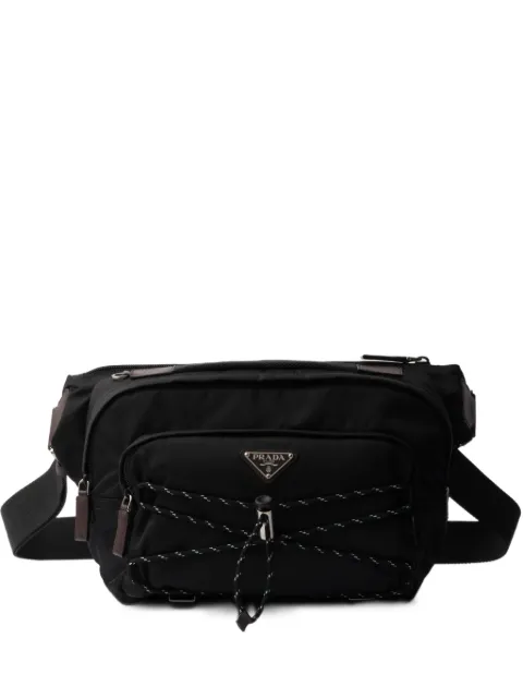 Prada adjustable nylon tape shoulder bag