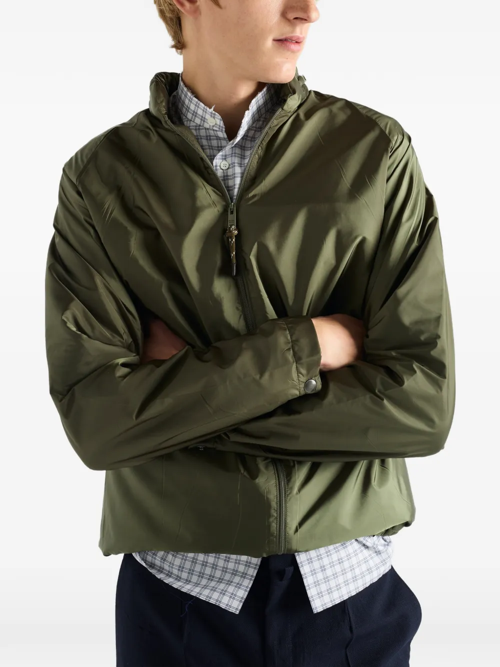 Prada Jack met capuchon en raglan mouwen Groen